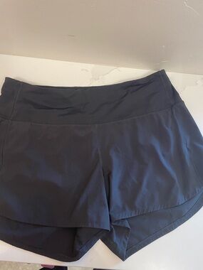 Lululemon high rise speed up Women’s Black Athletic Layered Running Shorts